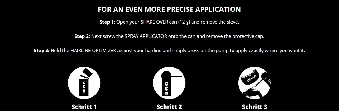 Σετ SHAKE OVER Spray Maximizer Applicator & Χτενάκι για Κατευθυνόμενο Ψεκασμό Μικροινών Κερατίνης